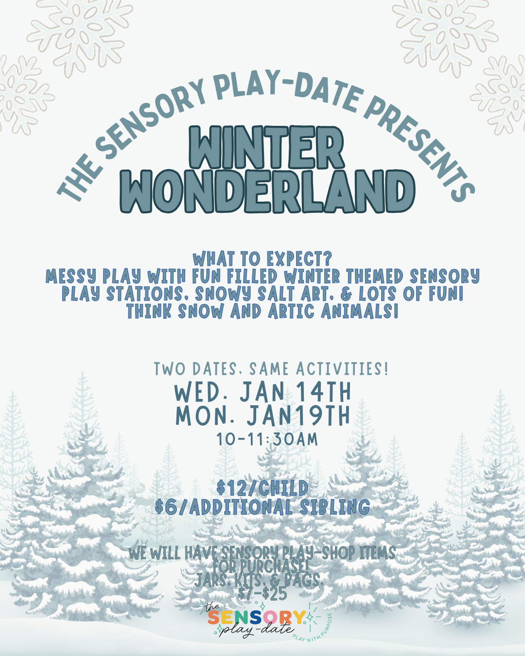 Sensory Play-Date: Winter Wonderland! Wednesday, 1/14